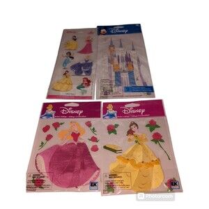 NEW Asst.Disney Princess Stickers  Sleeping Beauty,Beauty & The Beast,Snow White